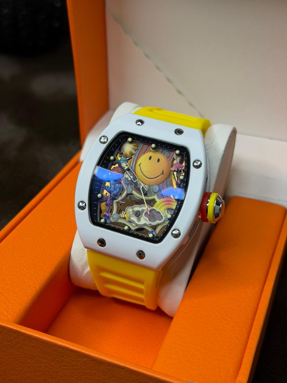 RM Smiley Silicon Strap Watch