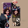 Cute Girl Case with Keychain